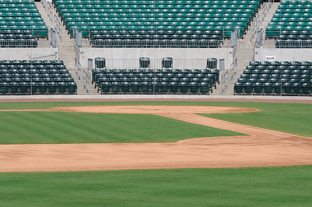 Baseball Field and Seats stock photo