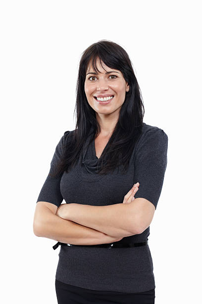 istock Pretty female executive smiling 183890591