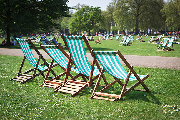 istock Folding Chairs in St. James's Park, London, UK 183890595
