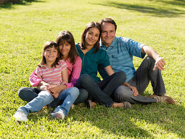 istock Adorable latin family 183890645