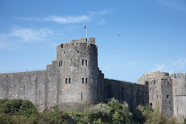istock Pembroke Castle with Union Jack flying 183890654