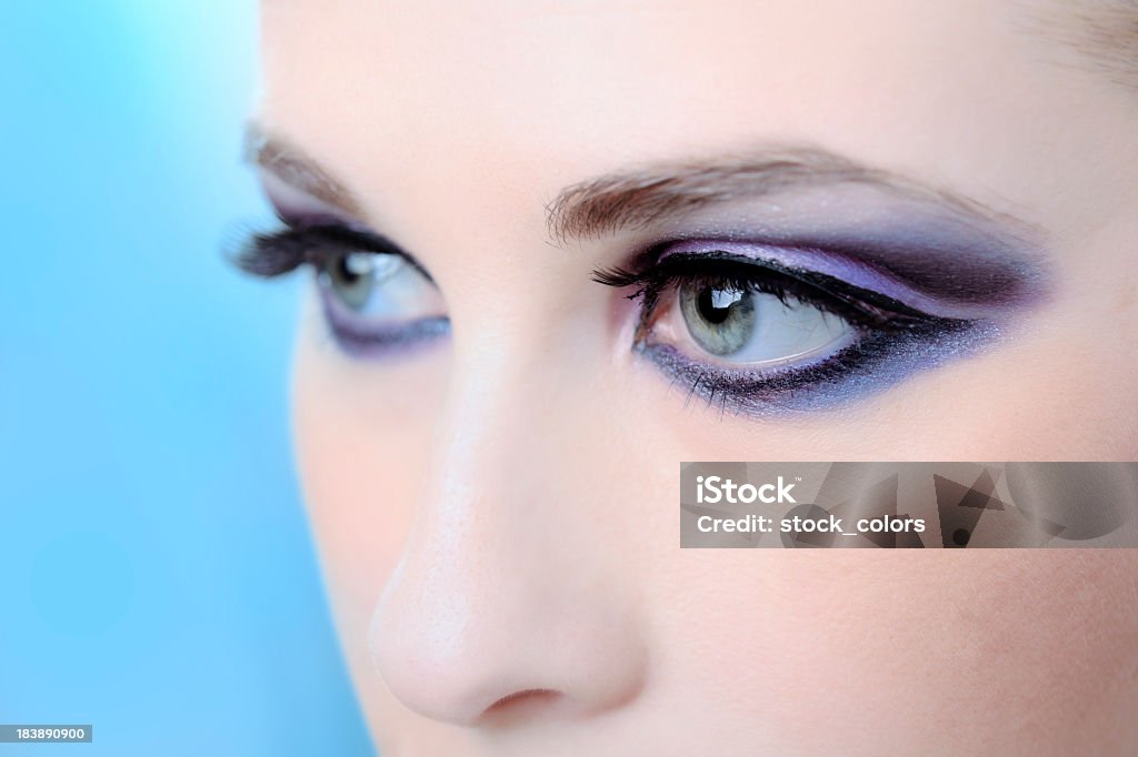 professional make up close up of a professional make up. Adult Stock Photo