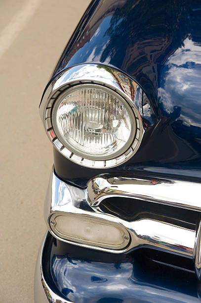 Headlight of a 1954 Automobile
