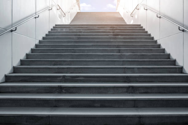istock Low angle view of staircase in Shanghai 1838928044