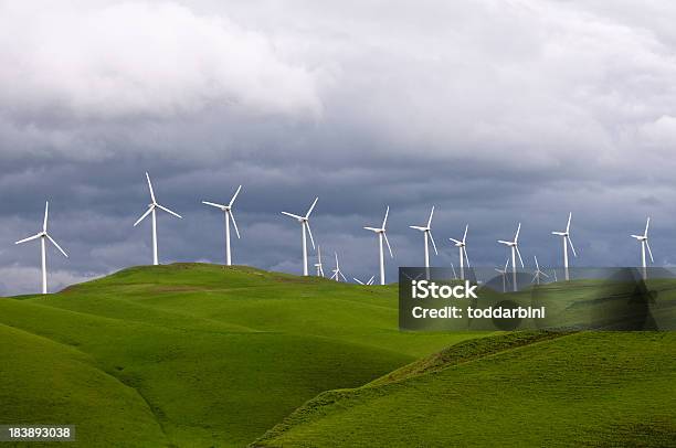 Wind Turbines In California-foton och fler bilder på Vindkraftverk - Vindkraftverk, Bildbakgrund, Energiproduktion