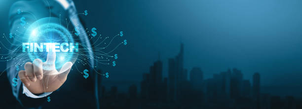 istock Fintech, Businessman touching digital global network of financial data exchange. Digital innovation on the forefront, connection with financial services. Future of financial technology. 1838933249