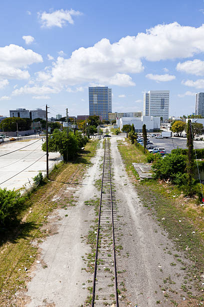 マイアミの railtrack - elevated railtrack ストックフォトと画像