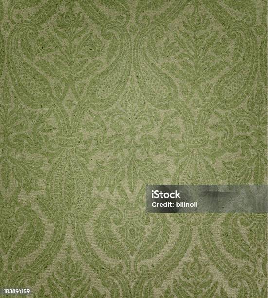Green Paper With Floral Pattern Stock Photo - Download Image Now - 16th Century Style, 17th Century, Antique