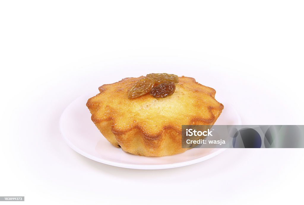 Torta isolato su bianco - Foto stock royalty-free di Anniversario