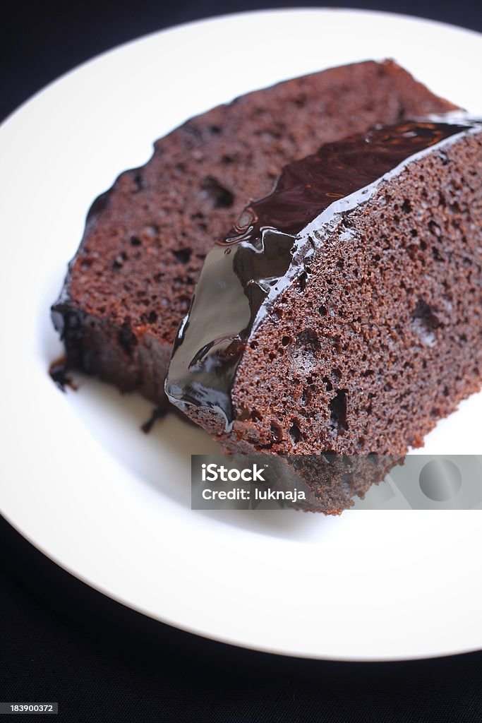 chocolate cake Slice of chocolate cake closeup Backgrounds Stock Photo