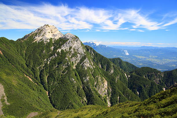 japón alpes monte kaikomagatake - prefectura de yamanashi fotografías e imágenes de stock