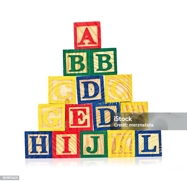 Wooden Cube Alphabet Stock Photo - Download Image Now - Alphabet, Close-up, Fun