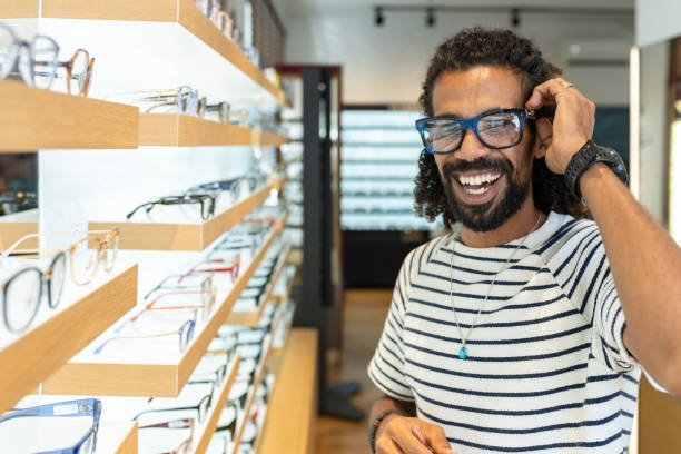 istock A customer buys glasses from an optician 1839024248