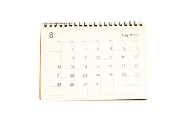 istock August calendar 2023 desktop isolated on white background 1839057552