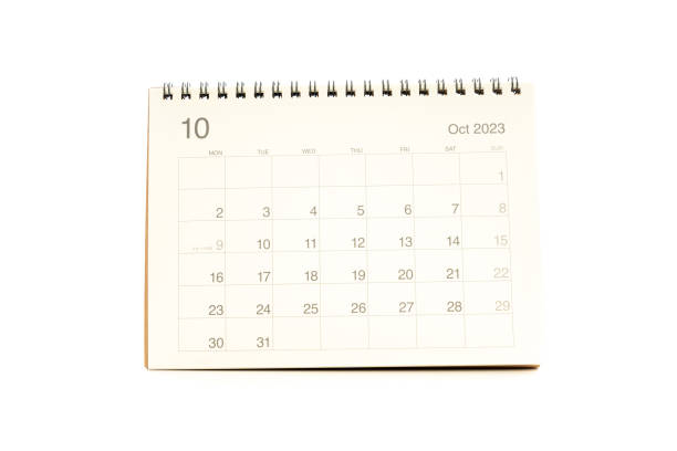 istock October calendar 2023 desktop isolated on white background 1839057555