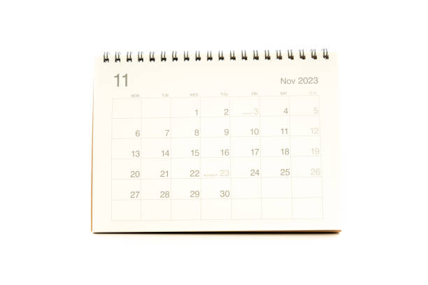 istock November calendar 2023 desktop isolated on white background 1839057563