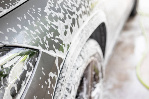 istock car cleaning and washing with foam soap 1839071082