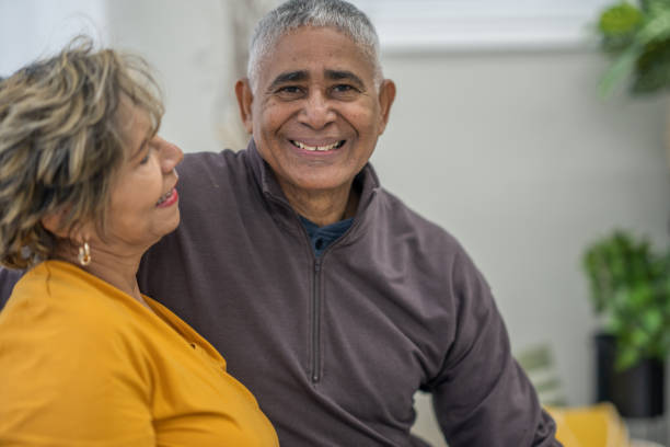 istock Senior Couple Relaxing at Home Together 1839077813