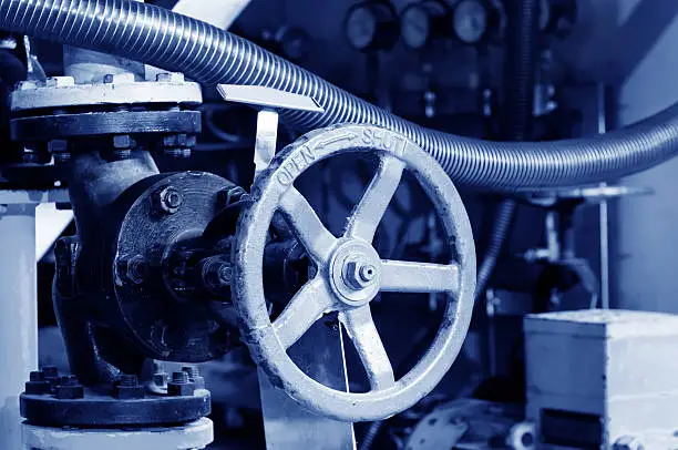 Photo of Closeup of a boiler room