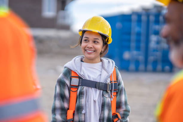 istock Female Construction Worker Portrait 1839082881