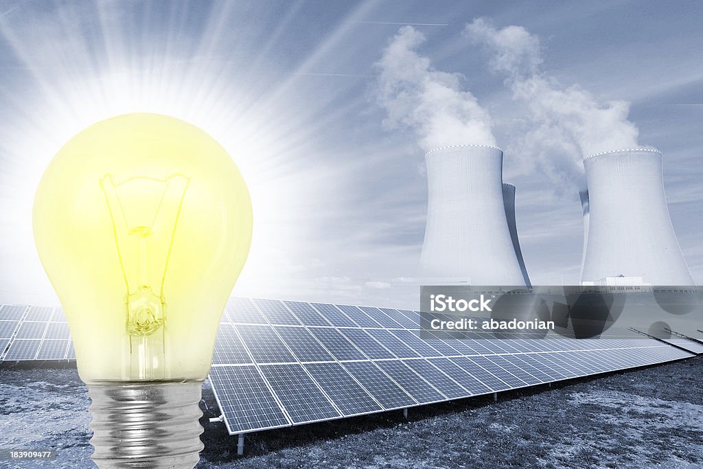 Elettricità. - Foto stock royalty-free di Ambientazione esterna