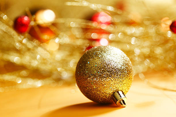 istock Golden Christmas ball 183911823