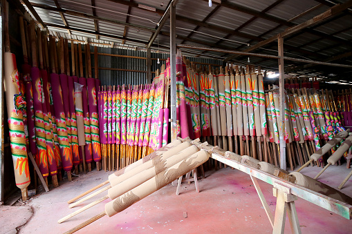 Oversized Dragon Sculpture Joss Stick in Factory - Daily Production Activities