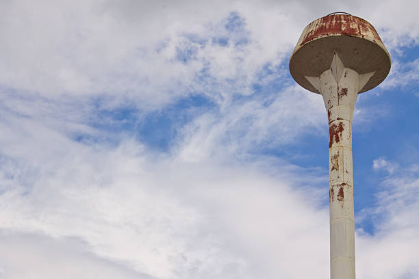 istock Blue sky with Thai water tank 183926582