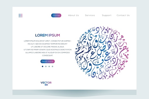 Creative Website Layout Template Stock Illustration - Download Image ...