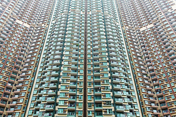 istock Apartment building in Hong Kong 183929355