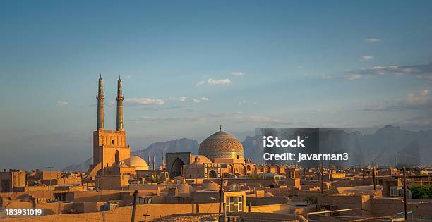 Sunset Over Ancient City Of Yazd Iran Stock Photo - Download Image Now - Iran, Persian Culture, Ancient