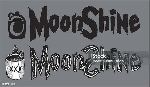 Pappagallo Per Le Moonshinee Tipo - Immagini vettoriali stock e altre immagini di Brocca - Brocca, Moonshine - Liquore, Alchol