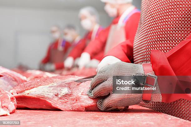 Butcher Stock Photo - Download Image Now - Meat Packing Industry, Protective Glove, Meat