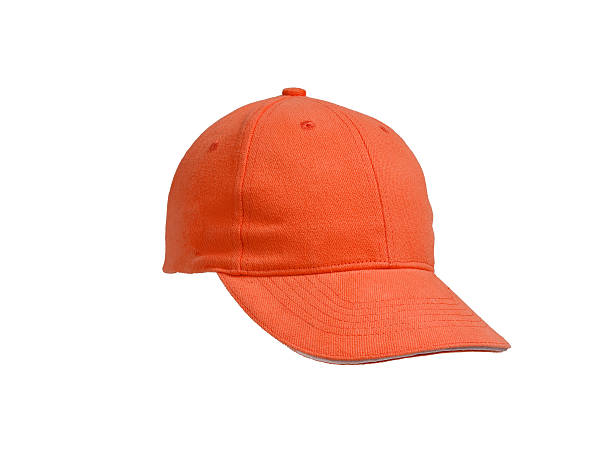 istock New Orange Baseball Cap isolated on white background 183932125