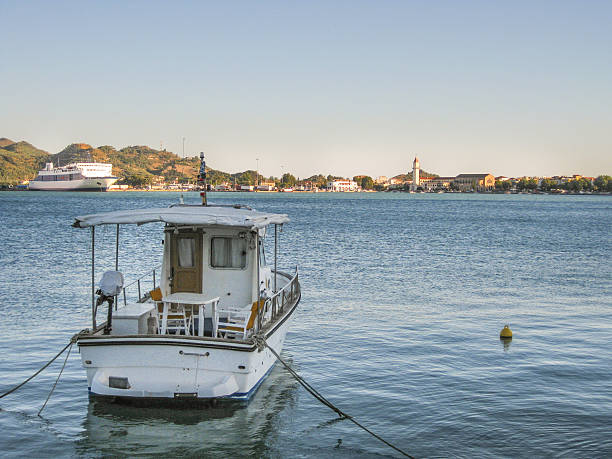 istock Boat and Zakynthos harbour 183934796