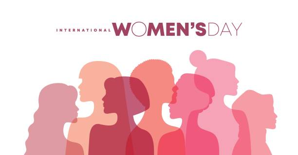 ilustraciones, imágenes clip art, dibujos animados e iconos de stock de happy women's day - día internacional de la mujer