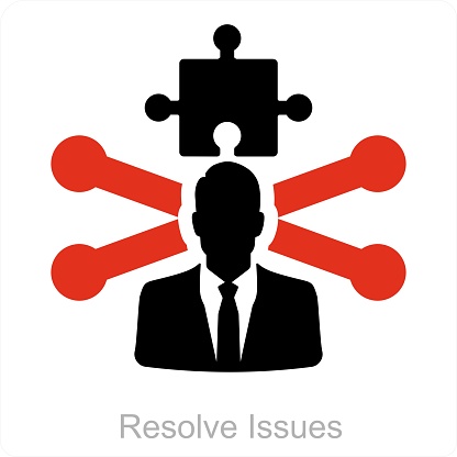 Problem Record Resolution Icon Resolve Issues Stock Illustration - Download Image Now - Icon Symbol ...