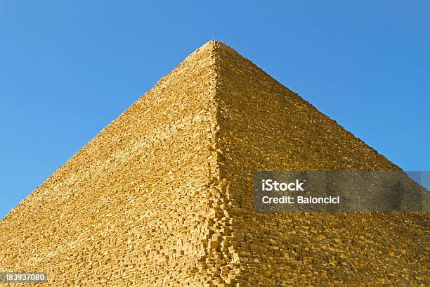 Great Pyramide Edge Stock Photo - Download Image Now - Ancient, Antique, Architecture