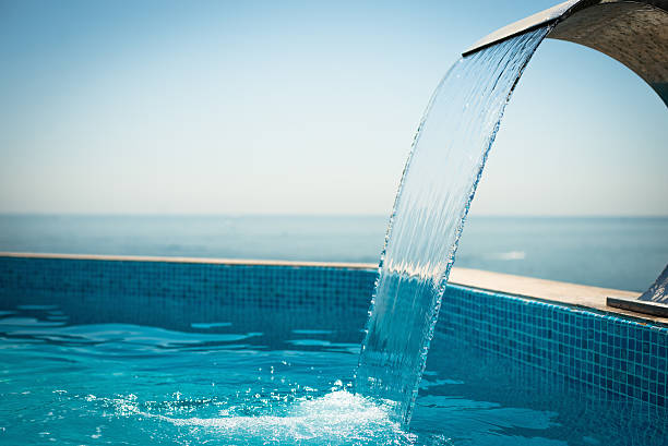 istock Swimming pool at the sea 183938450