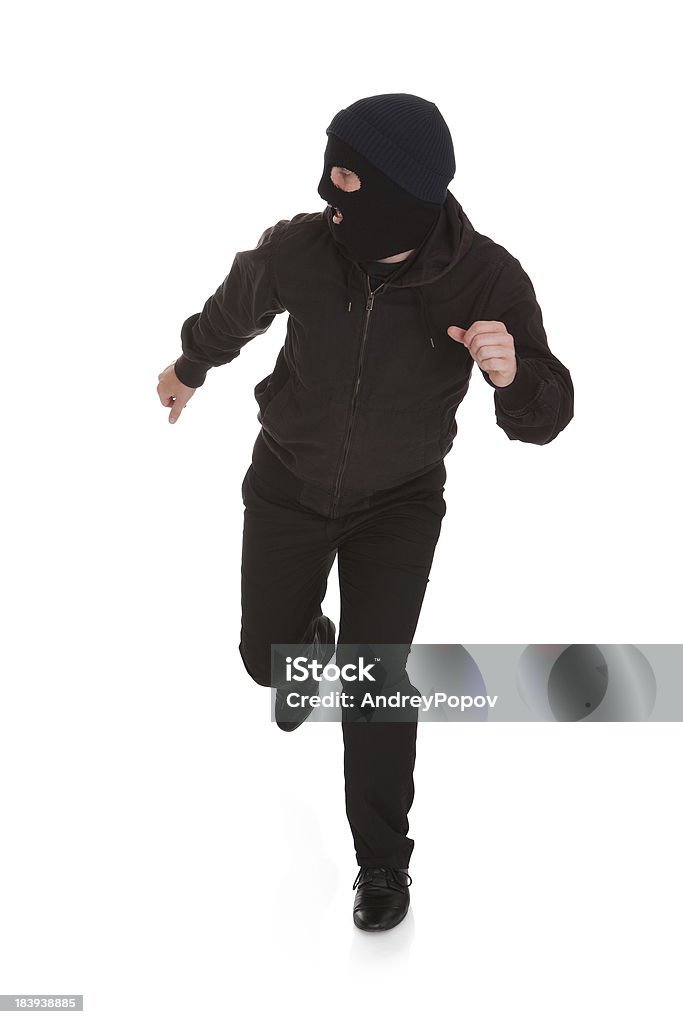 Bandit ブラックのマスクでのランニン�グ - 走るのロイヤリティフリーストックフォト