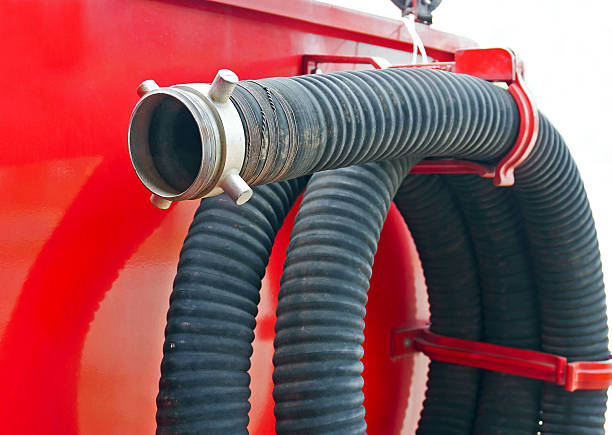 istock Water-pipe of fire truck 183939350