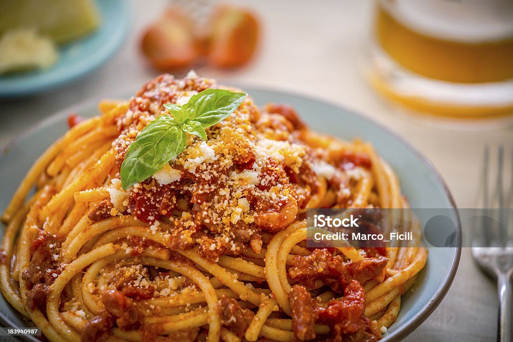 Spaghetti al pomodoro! - Zbiór zdjęć royalty-free (Piwo)