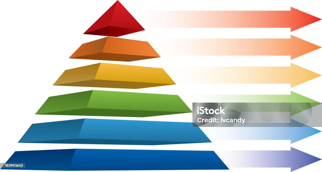 Pyramid Gradient Pyramid Chart Stock Illustration - Download Image Now - Concepts, Law ...