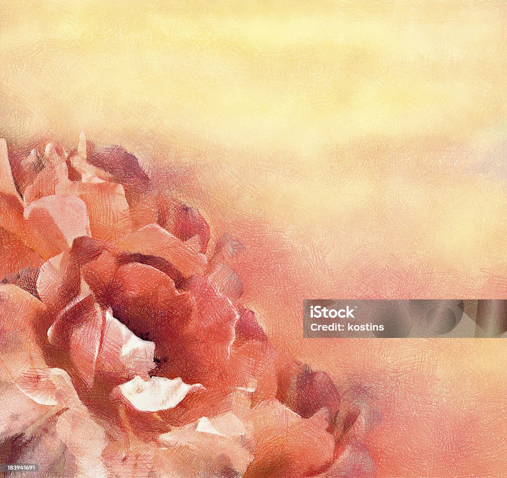 Fleurs (roses) pastel - Illustration de Arbre en fleurs libre de droits