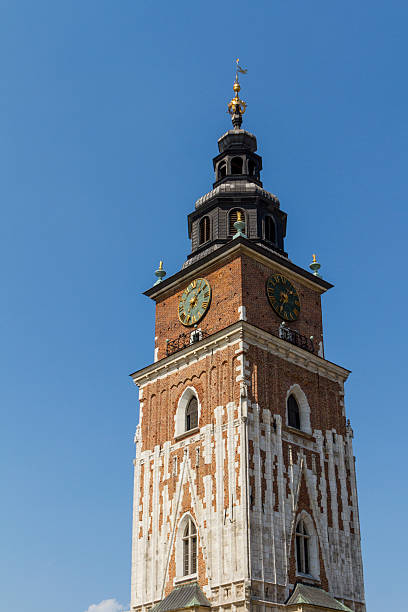 istock Town hall tower on main square of Krakow 183941696