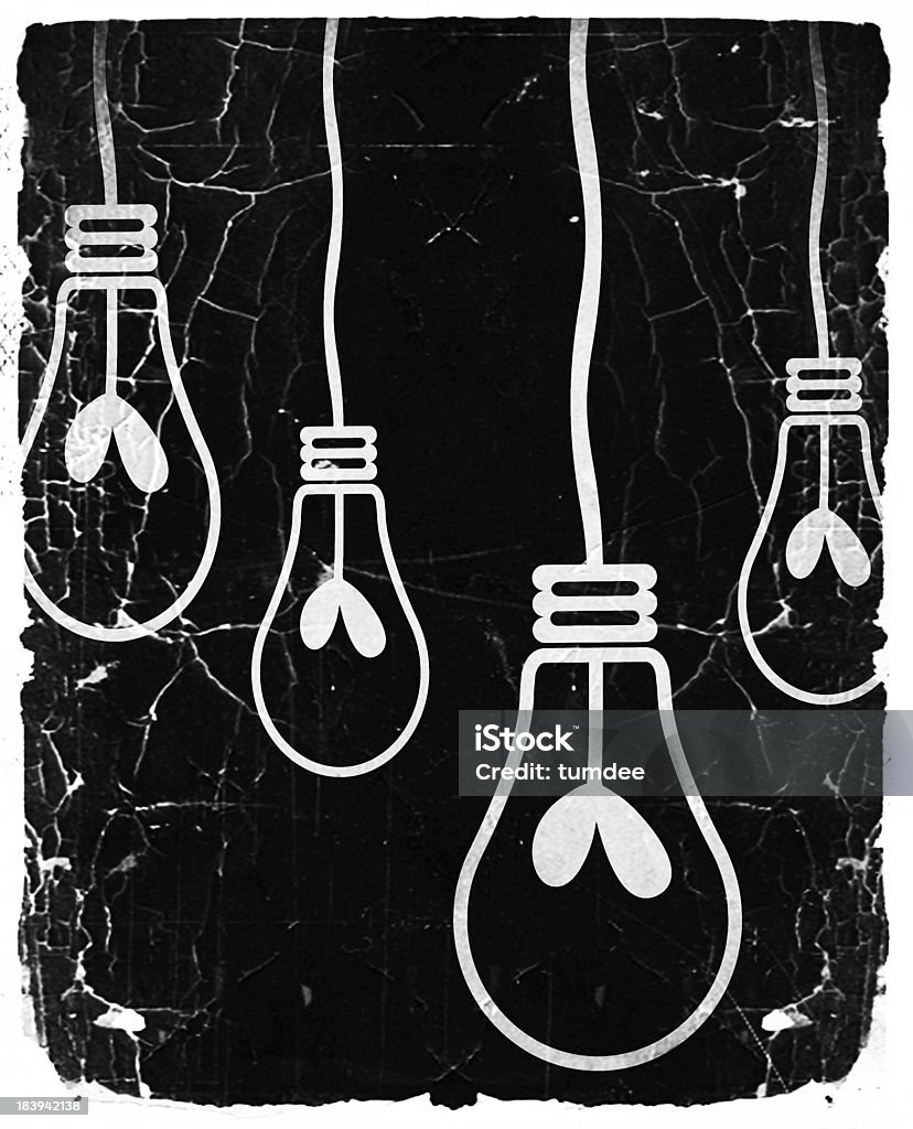 Light bulb idea in illustration Brainstorming Stock Photo