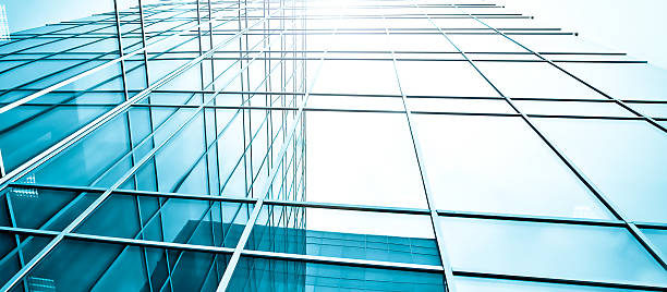 istock underside view to steel glass high-rise building 183943899