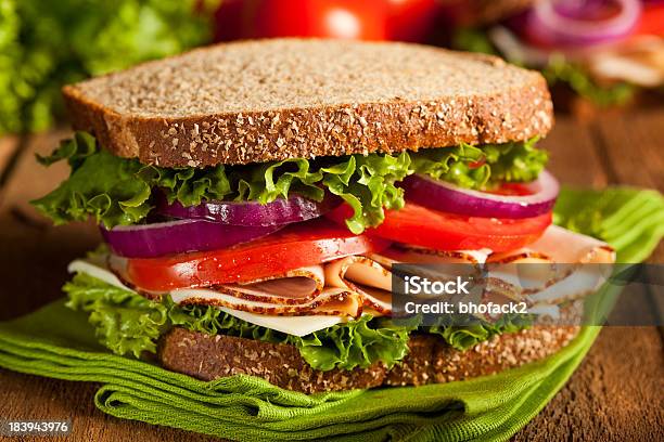 홈메이트 터키 샌드위치 샌드위치-음식에 대한 스톡 사진 및 기타 이미지 - 샌드위치-음식, 칠면조-흰 살코기, 델리카트슨