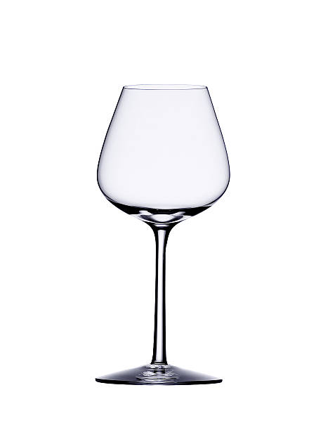 istock single empty wine glass isolated on the white background 183944095