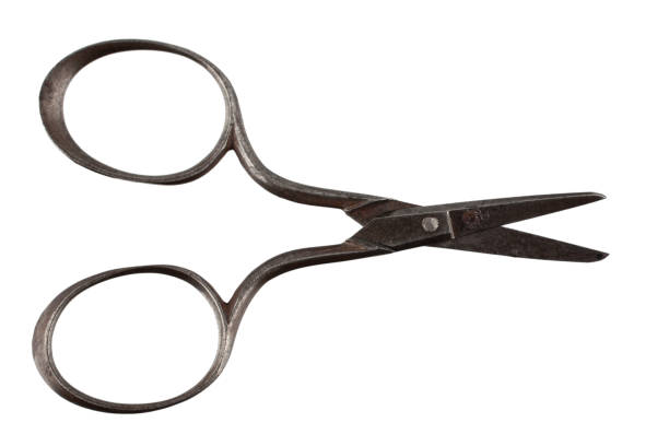 istock Vintage embroidery scissors isolated on white 1839444867